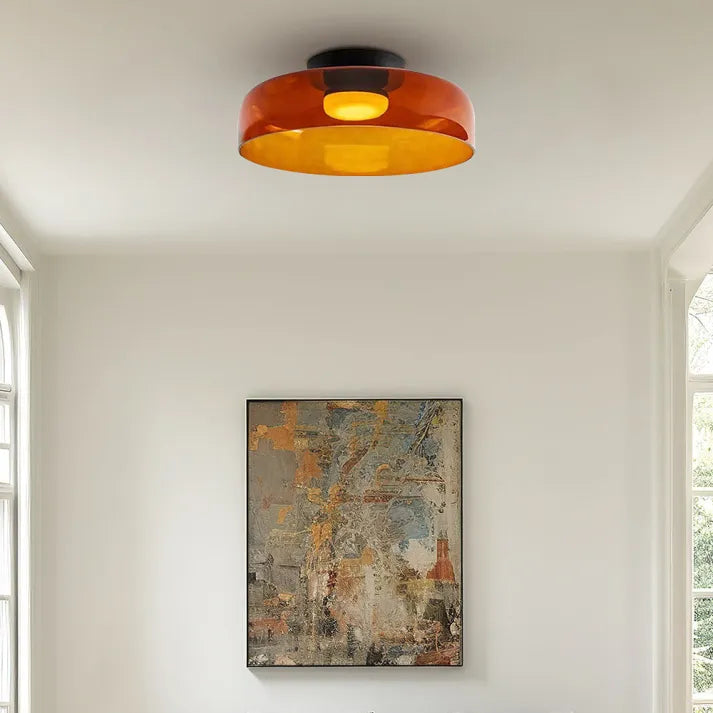 "Lustre de plafond en verre, style moderne et médiéval, lumière chaleureuse et design élégant, idéal pour salon ou salle à ma