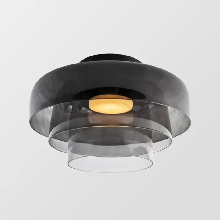 "Lustre de plafond en verre, style moderne et médiéval, lumière chaleureuse et design élégant, idéal pour salon ou salle à ma
