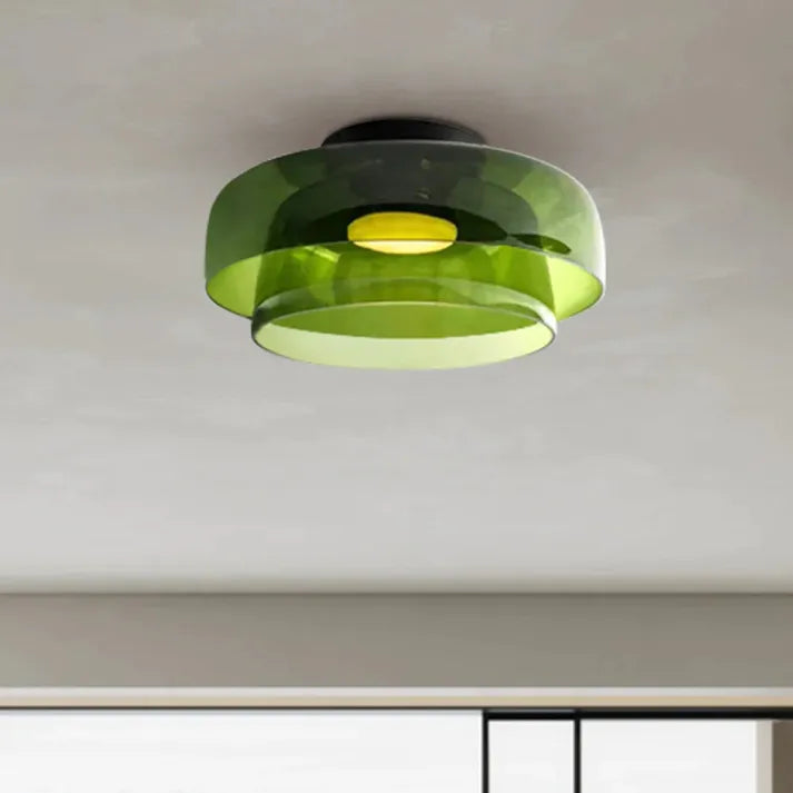 "Lustre de plafond en verre, style moderne et médiéval, lumière chaleureuse et design élégant, idéal pour salon ou salle à ma
