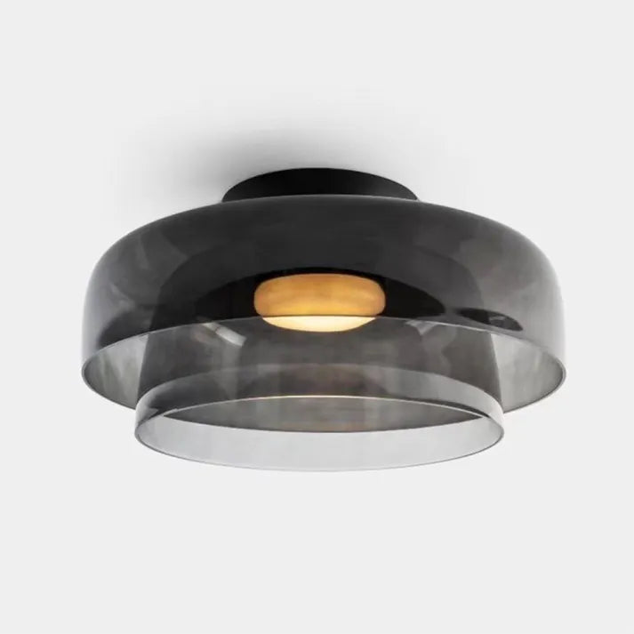 "Lustre de plafond en verre, style moderne et médiéval, lumière chaleureuse et design élégant, idéal pour salon ou salle à ma