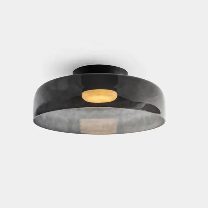 "Lustre de plafond en verre, style moderne et médiéval, lumière chaleureuse et design élégant, idéal pour salon ou salle à ma