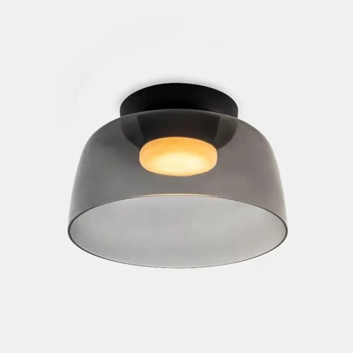 "Lustre de plafond en verre, style moderne et médiéval, lumière chaleureuse et design élégant, idéal pour salon ou salle à ma