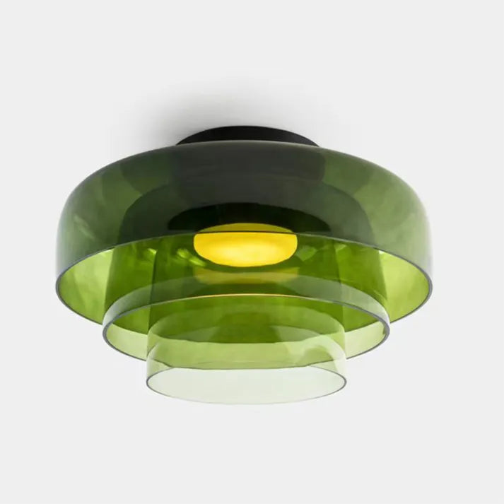 "Lustre de plafond en verre, style moderne et médiéval, lumière chaleureuse et design élégant, idéal pour salon ou salle à ma
