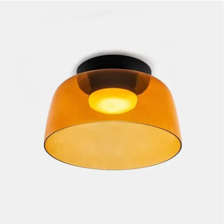 "Lustre de plafond en verre, style moderne et médiéval, lumière chaleureuse et design élégant, idéal pour salon ou salle à ma