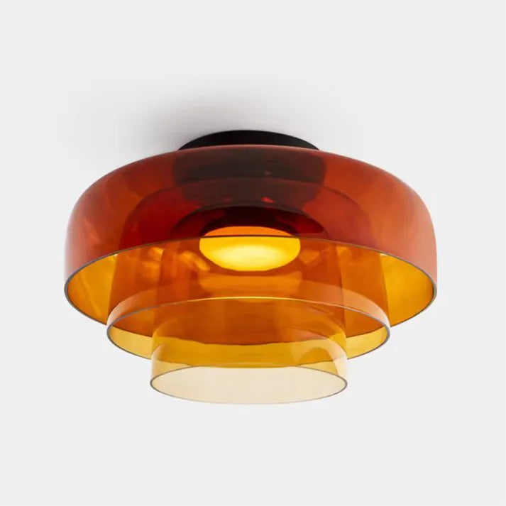 "Lustre de plafond en verre, style moderne et médiéval, lumière chaleureuse et design élégant, idéal pour salon ou salle à ma