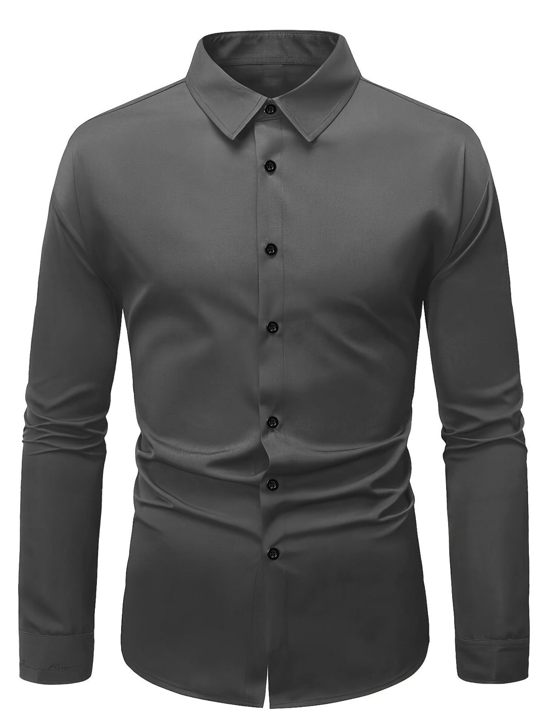 Uniwersalna męska koszula slim fit, długi rękaw, idealna do pracy, na randkę lub formalne wyjścia.