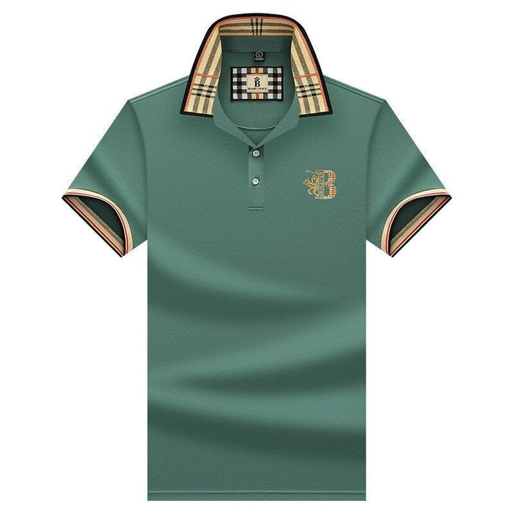 Męska koszulka polo, krótki rękaw, nowoczesny design, komfort noszenia, idealna na ciepłe dni.