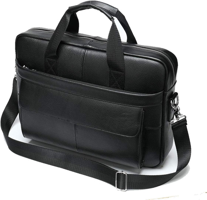 Premium skórzana teczka biznesowa męska 15" z organizerem i komorami na laptop.