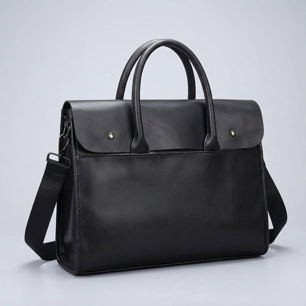 Retro męska torba na laptopa 14 cali z PU skóry. Funkcjonalna i elegancka, doskonały wybór akcesoriów męskich.