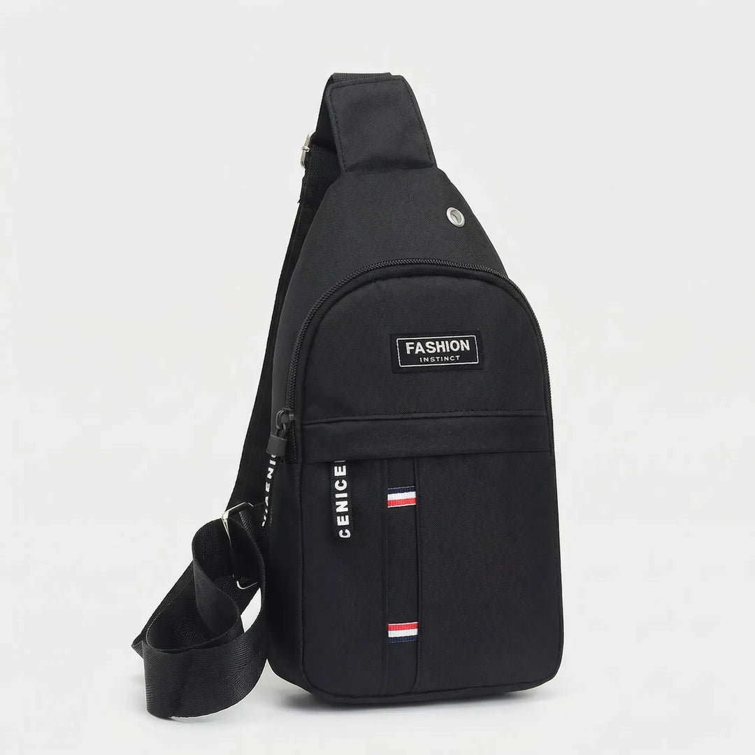 Nowoczesna wodoodporna torba męska crossbody z wieloma przegrodami, idealna dla aktywnych mężczyzn.