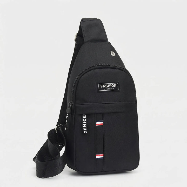Nowoczesna wodoodporna torba męska crossbody z wieloma przegrodami, idealna dla aktywnych mężczyzn.