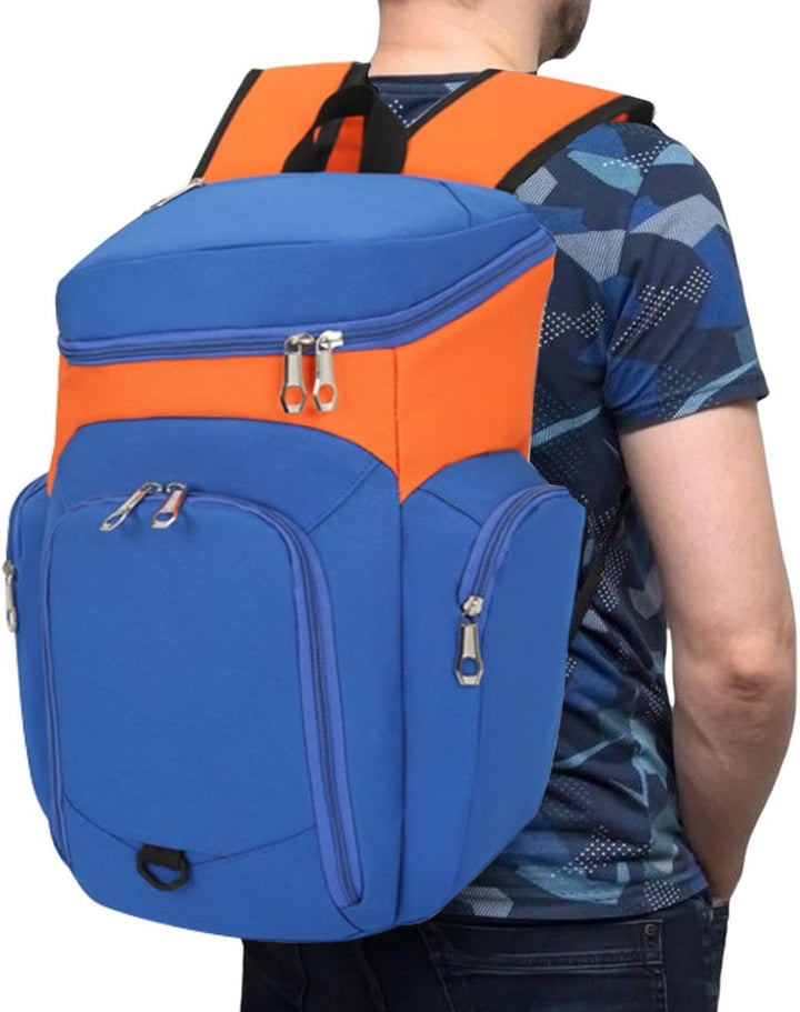 Boczny widok plecaka sportowego 30L Draycor, z siateczkową kieszenią, wodoodpornym dnem, na podróże.