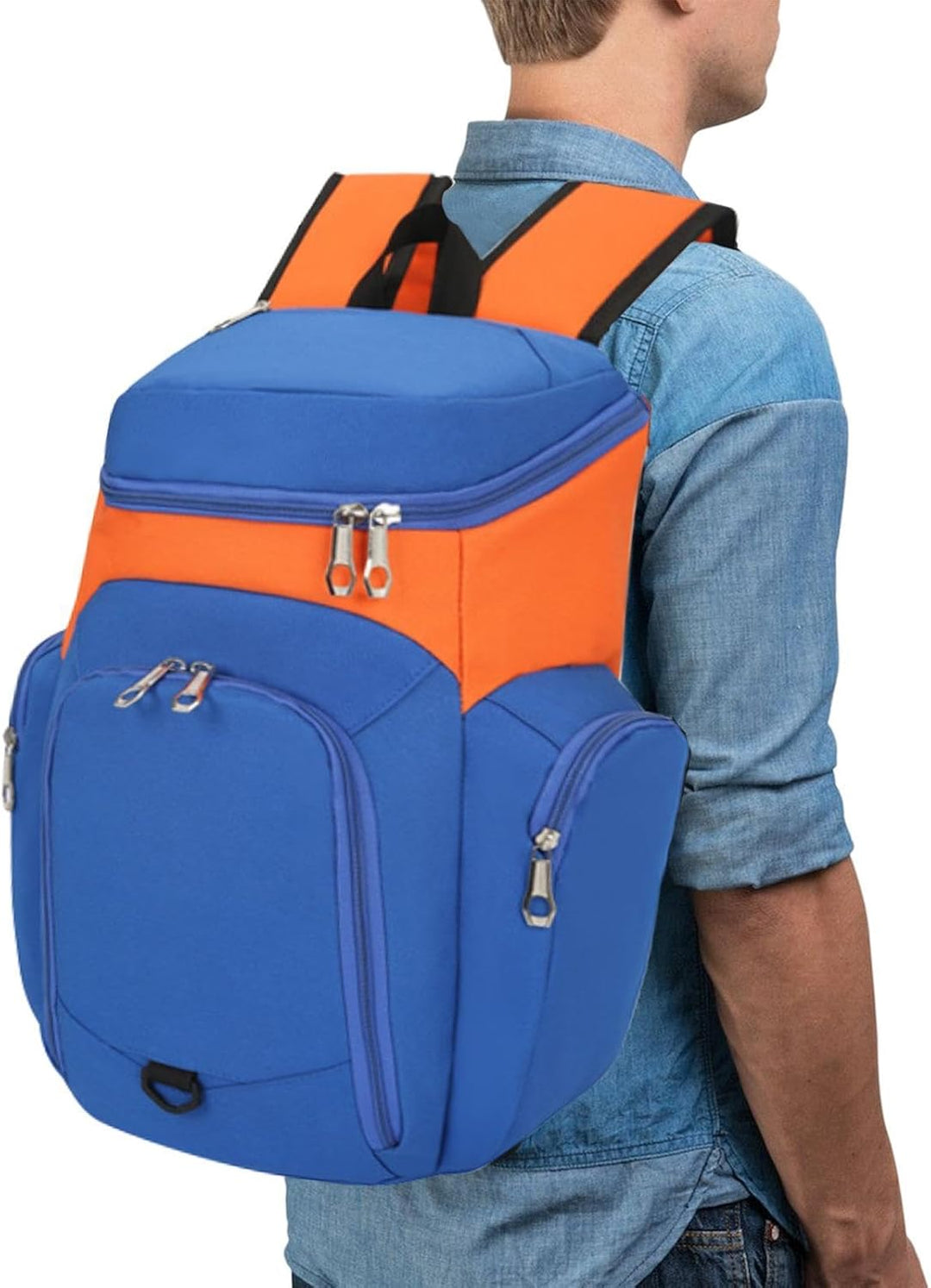 Tylny widok plecaka 30L Draycor, z wygodnymi, regulowanymi szelkami, wodoodporne dno, na trening.