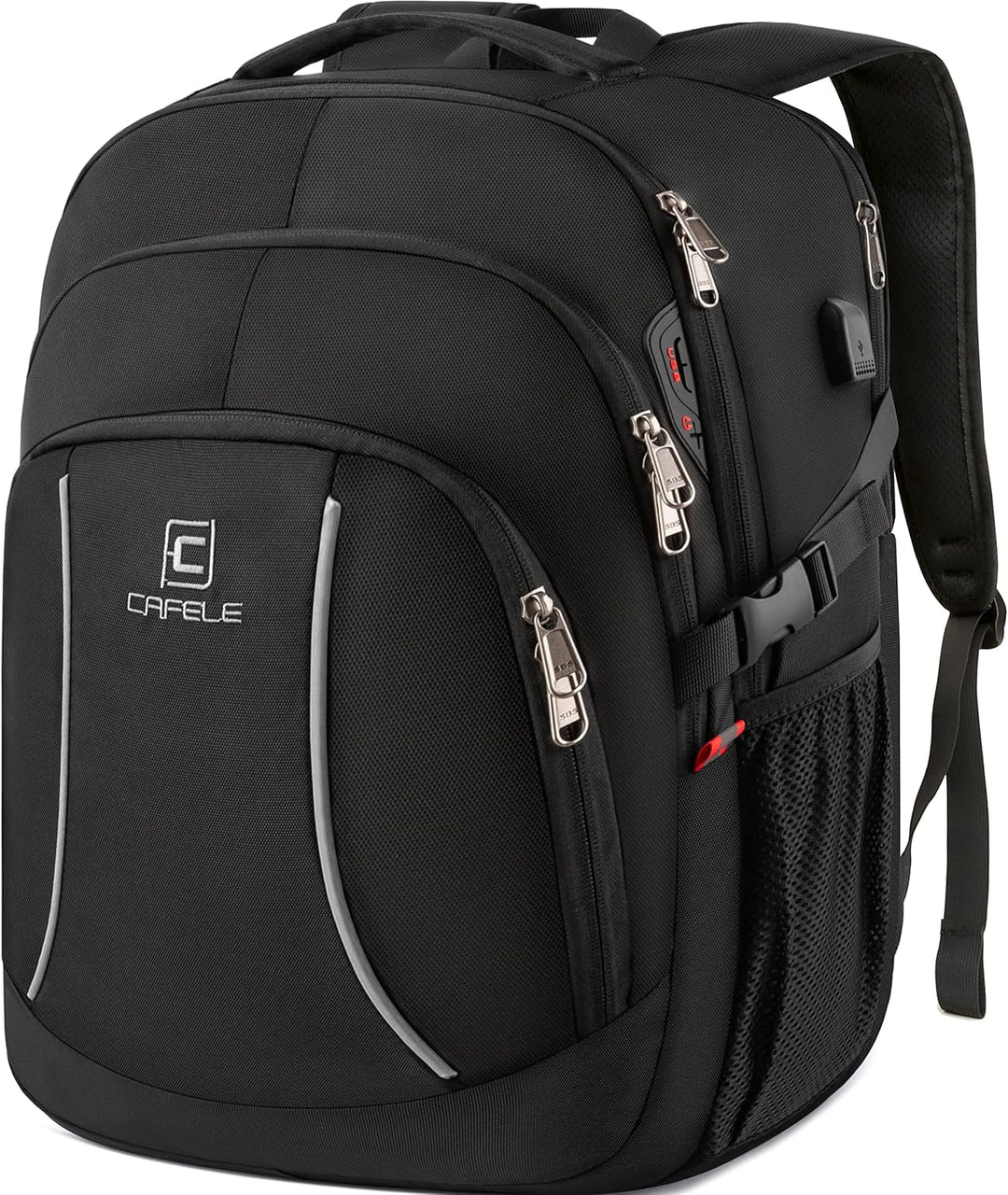 Uniwersalny plecak męski TechPro na laptopa 17,3", idealny do pracy, szkoły i podróży, z USB.