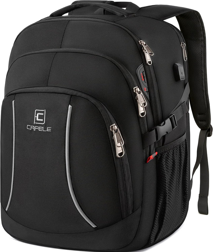 Uniwersalny plecak męski TechPro na laptopa 17,3", idealny do pracy, szkoły i podróży, z USB.