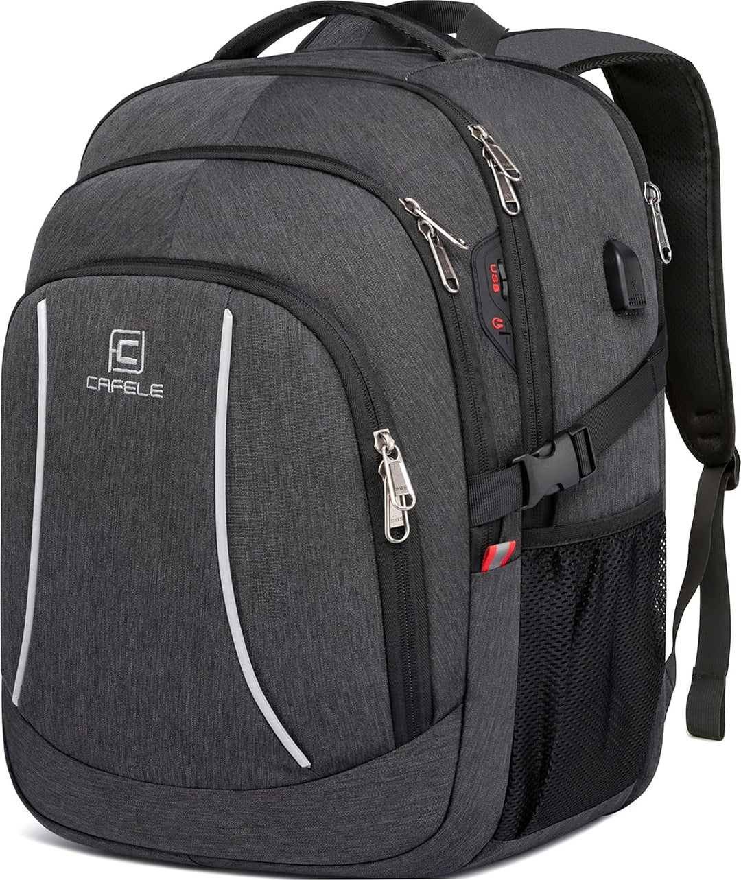 Plecak podróżny TechPro na laptopa 17,3", wodoodporny, z USB. Idealny na służbowe wyjazdy.