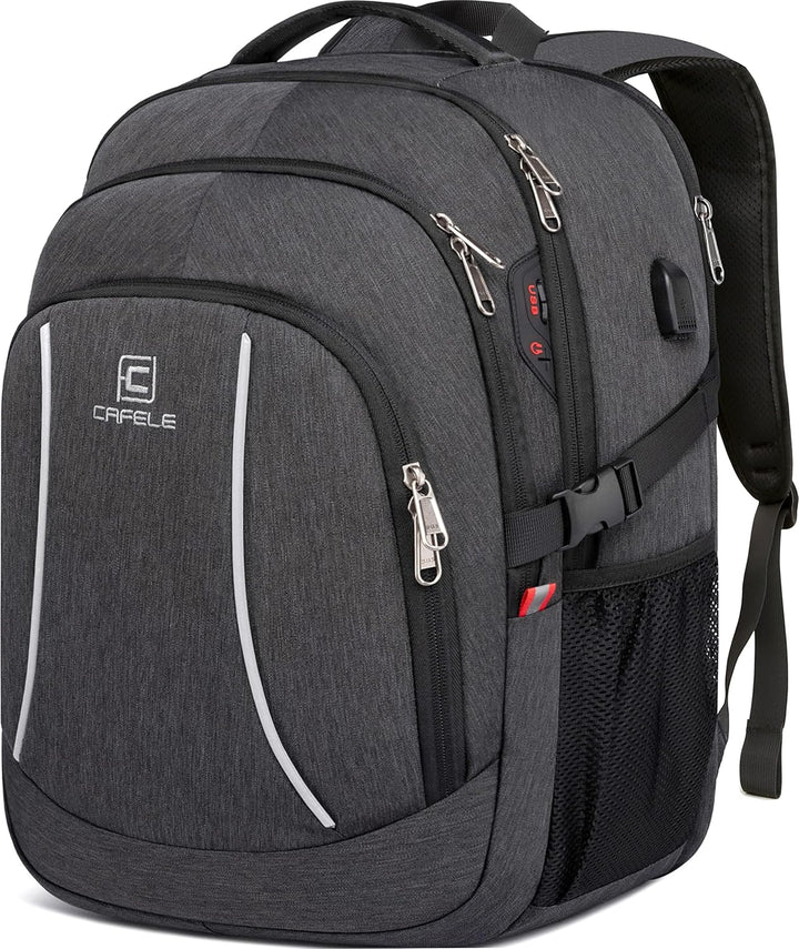 Plecak podróżny TechPro na laptopa 17,3", wodoodporny, z USB. Idealny na służbowe wyjazdy.