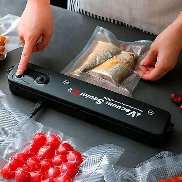 Automatyczna maszyna do pakowania próżniowego, kompaktowy nowoczesny design, dłużej utrzymuje świeżość żywności, idealna do kuchni