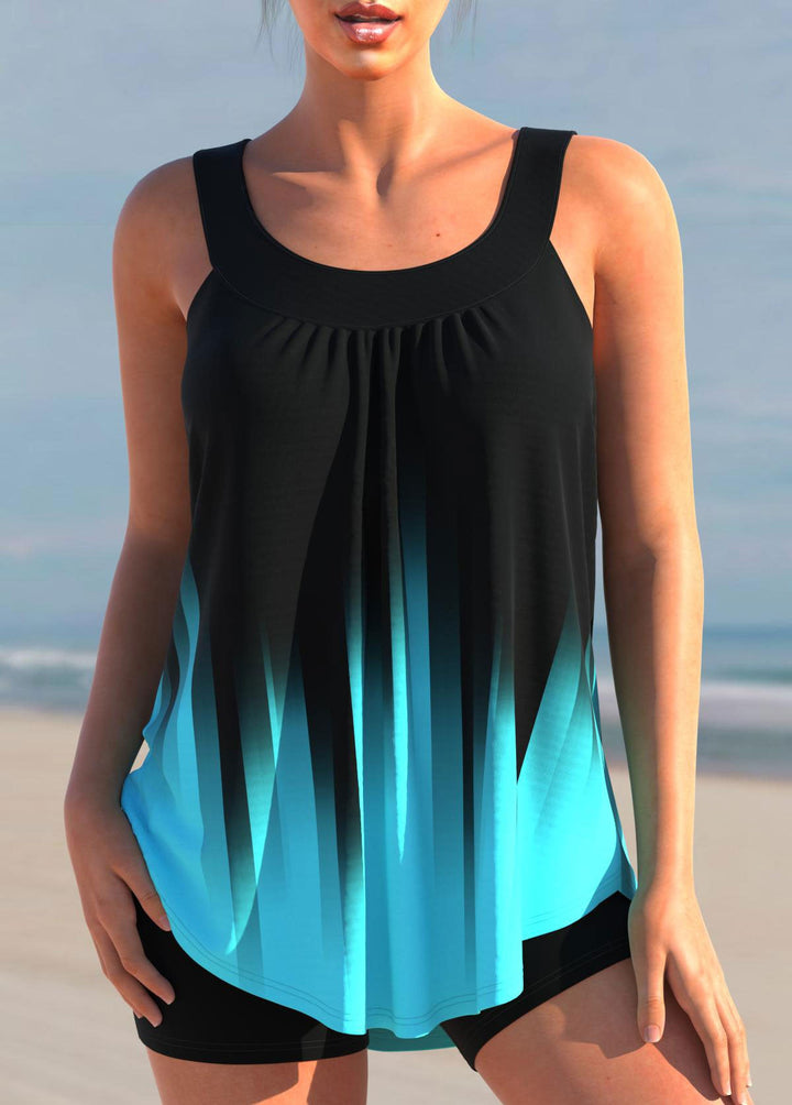 Damski kostium kąpielowy w kropki Mireille, elegancki, klasyczny wzór, idealny na basen i plażę.