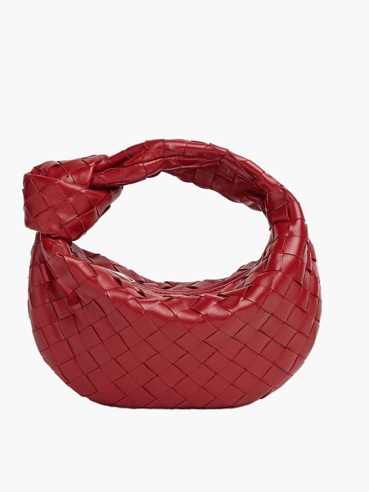 Elegancka damska torebka mini z ręcznym splotem, nowoczesny design, wytrzymałe wykończenie, wszechstronny dodatek.