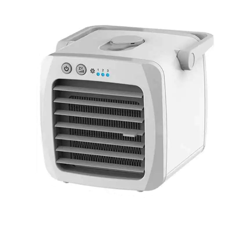 Przenośny wentylator USB z funkcjami chłodzenia, nawilżania, oczyszczania i aromaterapii 4w1.