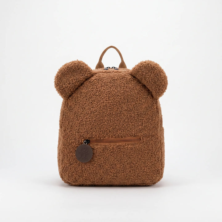 Stylowy plecak miejski unisex z zabawnymi uszami, wykonany z wełnianego materiału. Kompaktowy i praktyczny na co dzień.
