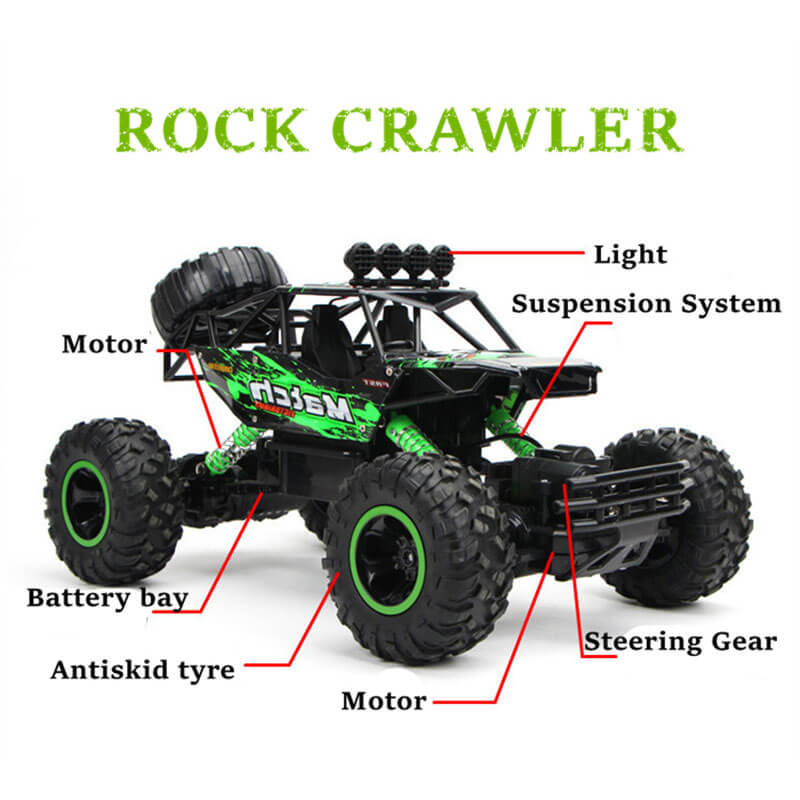 Monster Truck RC 4x4 na skalistym terenie