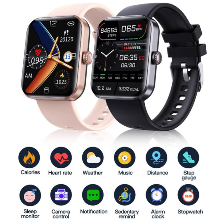 Smartwatch GlucoWatch, zaawansowane monitorowanie zdrowia, łatwość użytkowania, komfortowe noszenie.