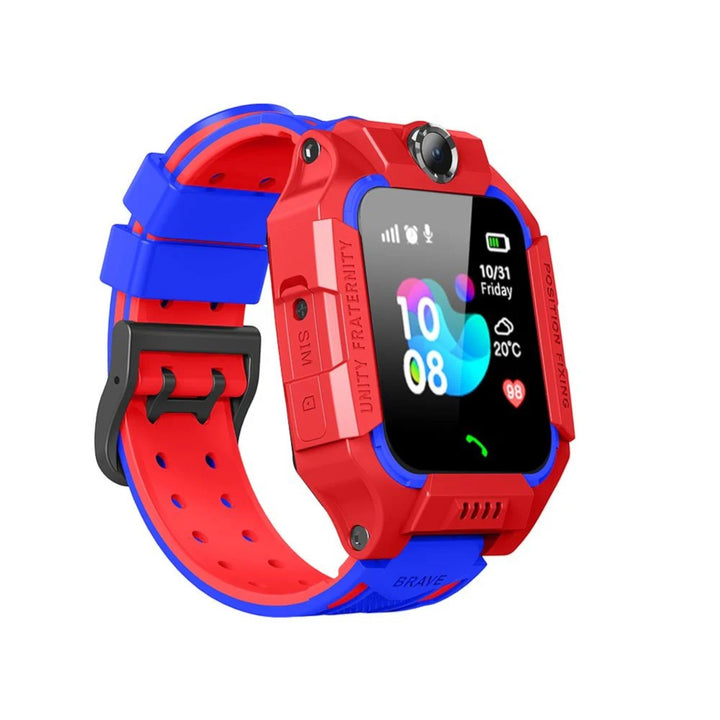 Smartwatch dla dzieci GPS, kolorowy z aparatem, dwukierunkowymi połączeniami i wbudowanym przyciskiem SOS dla bezpieczeństwa i zabawy.