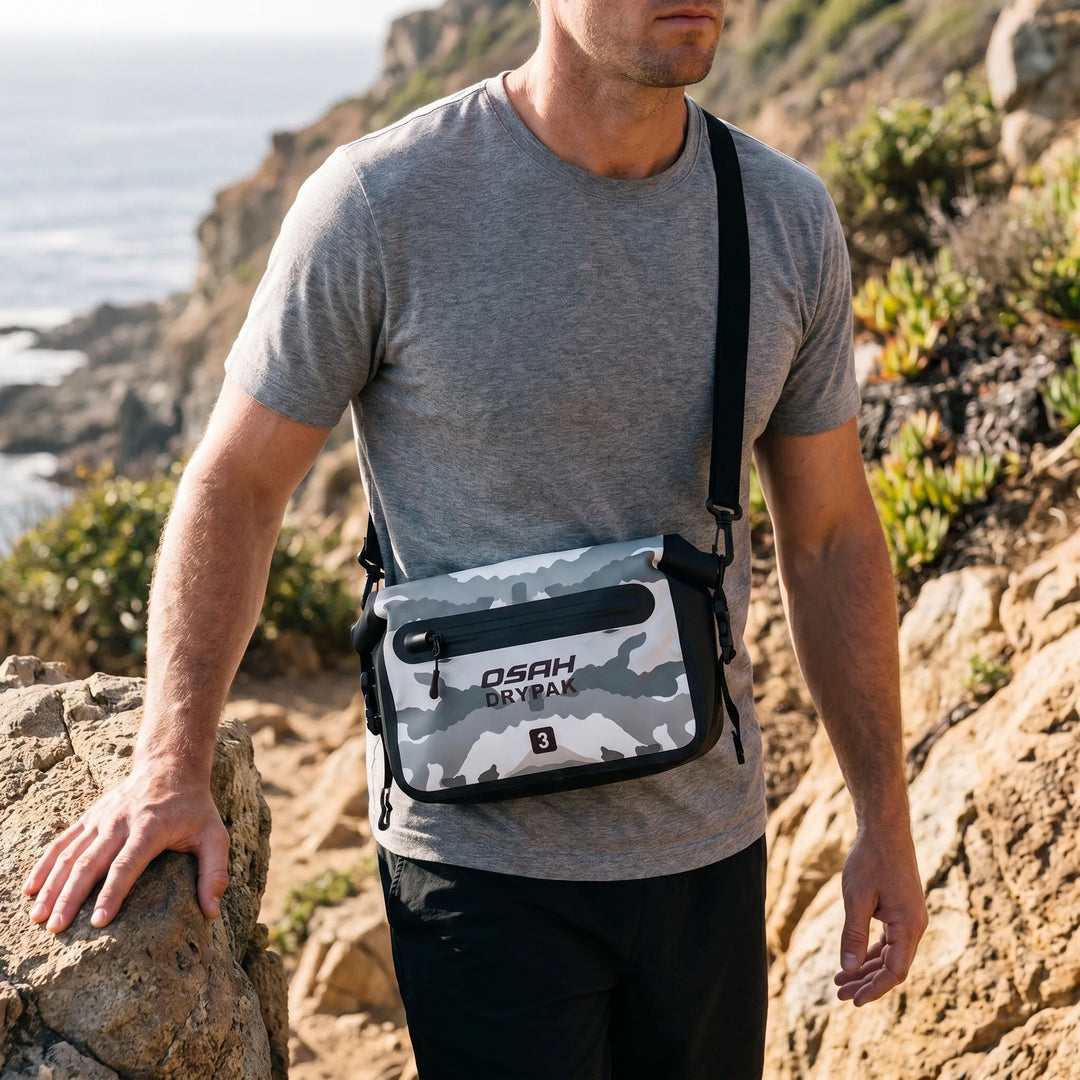 Nerka roll-top unisex 3L, wodoodporna, idealna na przygody outdoorowe.