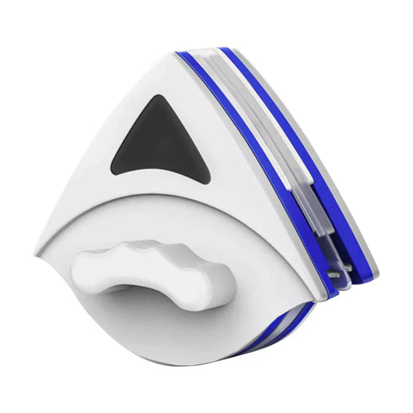 Innowacyjny dwustronny środek do czyszczenia okien o nowoczesnym designie, silnym magnesie i ergonomicznym uchwycie zapewniającym skuteczne czyszczenie.
