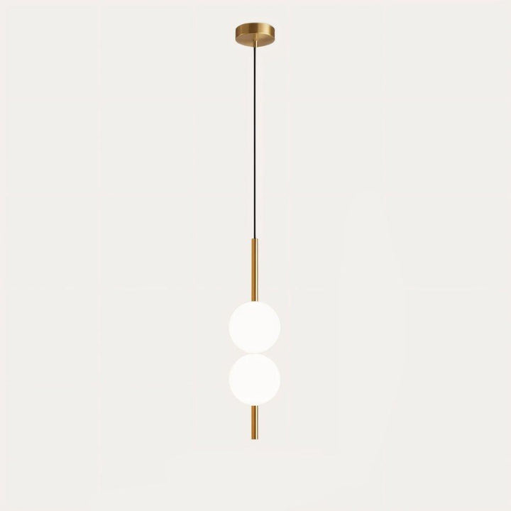 Wysokiej jakości lampa wisząca LED, skandynawskie oświetlenie sufitowe, design z metalu i szkła.