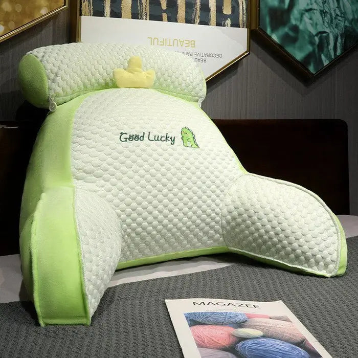 Ergonomiczna poduszka Cocoon w kształcie Husky, z pianki memory, optymalny komfort dla pleców, ramion i szyi.