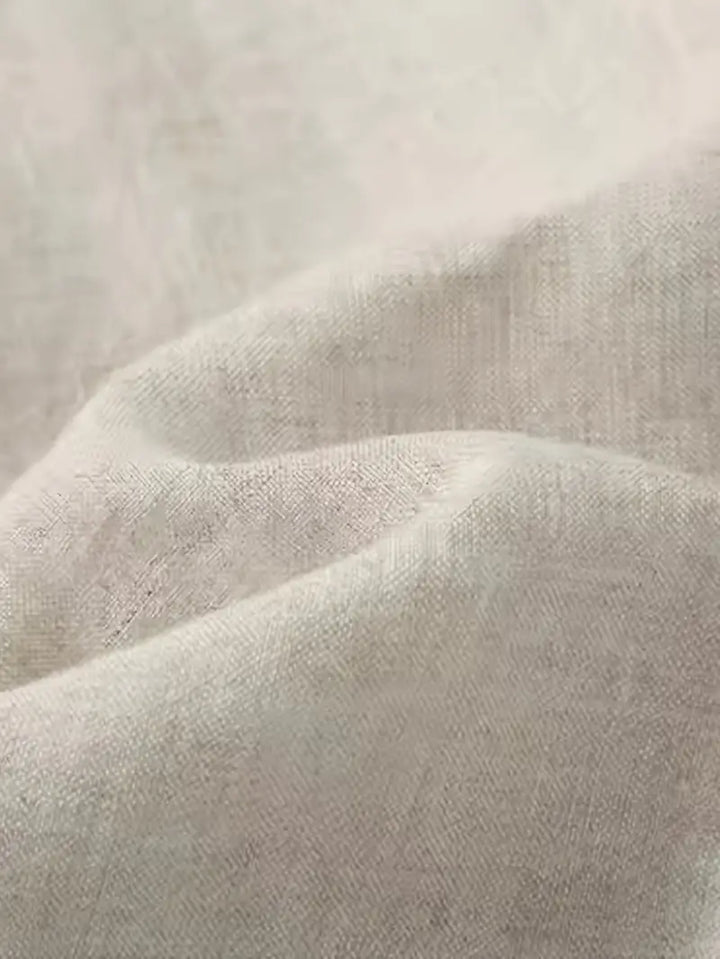 Męskie lniane spodnie typu wide leg, lekkie, oddychające, nowoczesny design zapewniający letni komfort, elegancki styl casualowy
