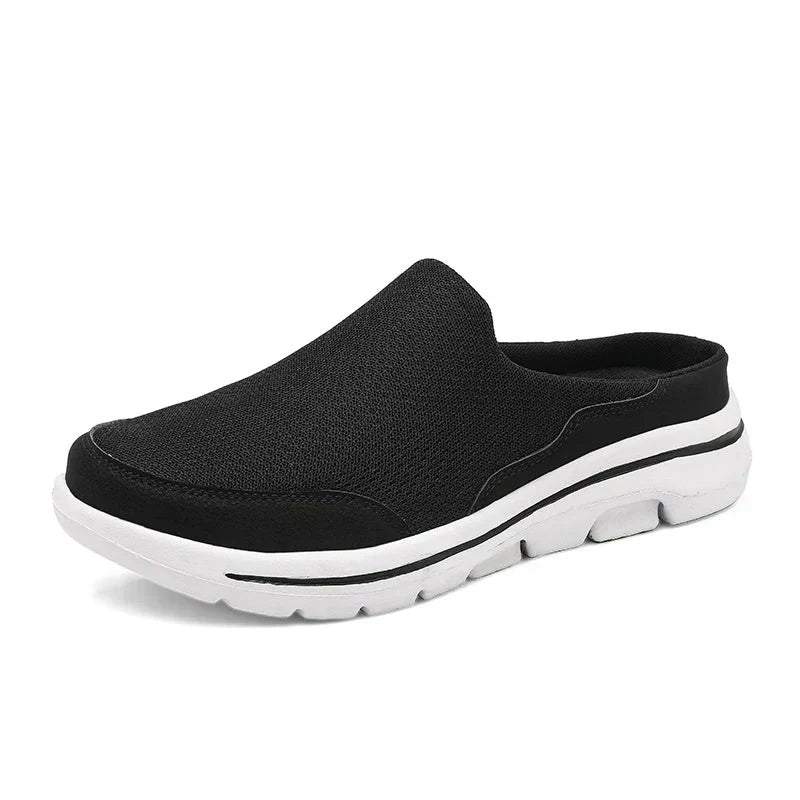 Męskie luksusowe, oddychające i eleganckie kapcie z mieszanki bawełny, z ergonomicznym designem dla optymalnego komfortu.