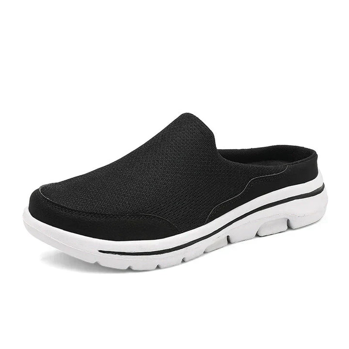 Męskie luksusowe, oddychające i eleganckie kapcie z mieszanki bawełny, z ergonomicznym designem dla optymalnego komfortu.