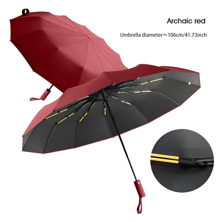 Ekologiczny, trwały parasol w kolorze beżowym, z ochroną UV, wykonany z materiałów pochodzących z recyklingu, o nowoczesnym designie, idealny na różne warunki pogodowe