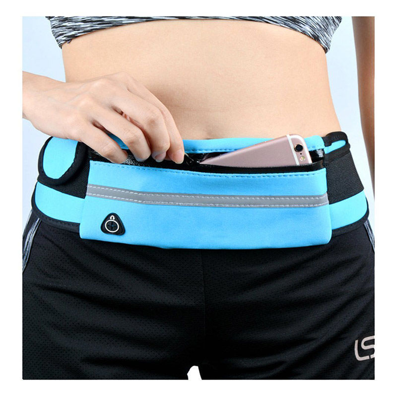 Wygodny wodoodporny pas do biegania. Saszetka na telefon, klucze, karty. Idealny do fitnessu.