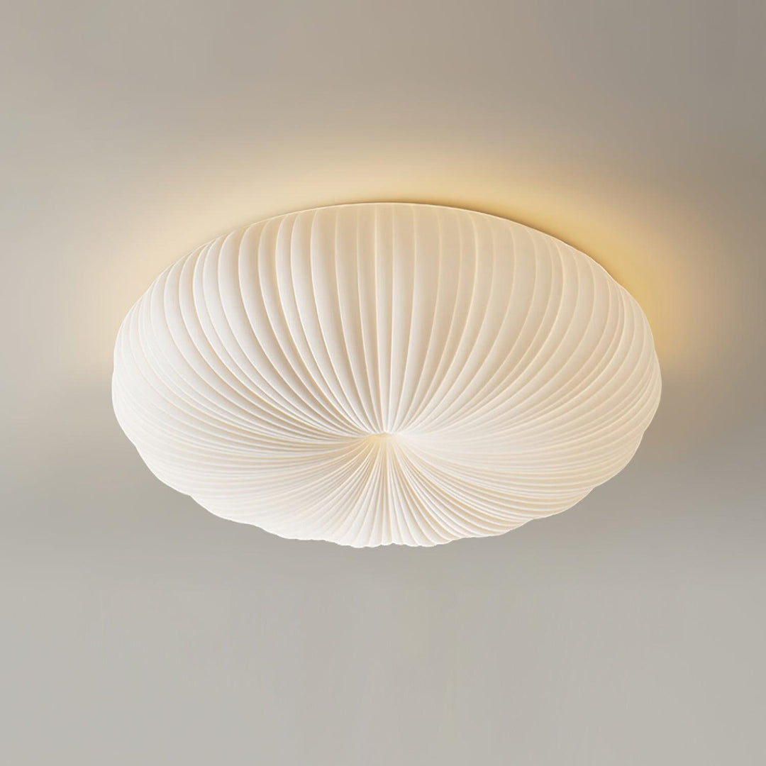 Lampa sufitowa LED z metalu i akrylu, nowoczesny design, regulowane światło z pilotem, elegancka i współczesna.