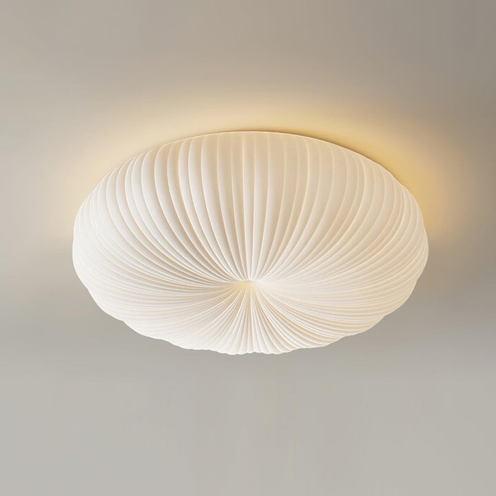 Lampa sufitowa LED z metalu i akrylu, nowoczesny design, regulowane światło z pilotem, elegancka i współczesna.