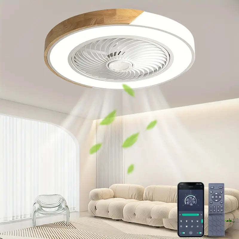 Cichy wentylator sufitowy LED z pilotem, nowoczesne oświetlenie, wentylacja, salon, sypialnia, jadalnia