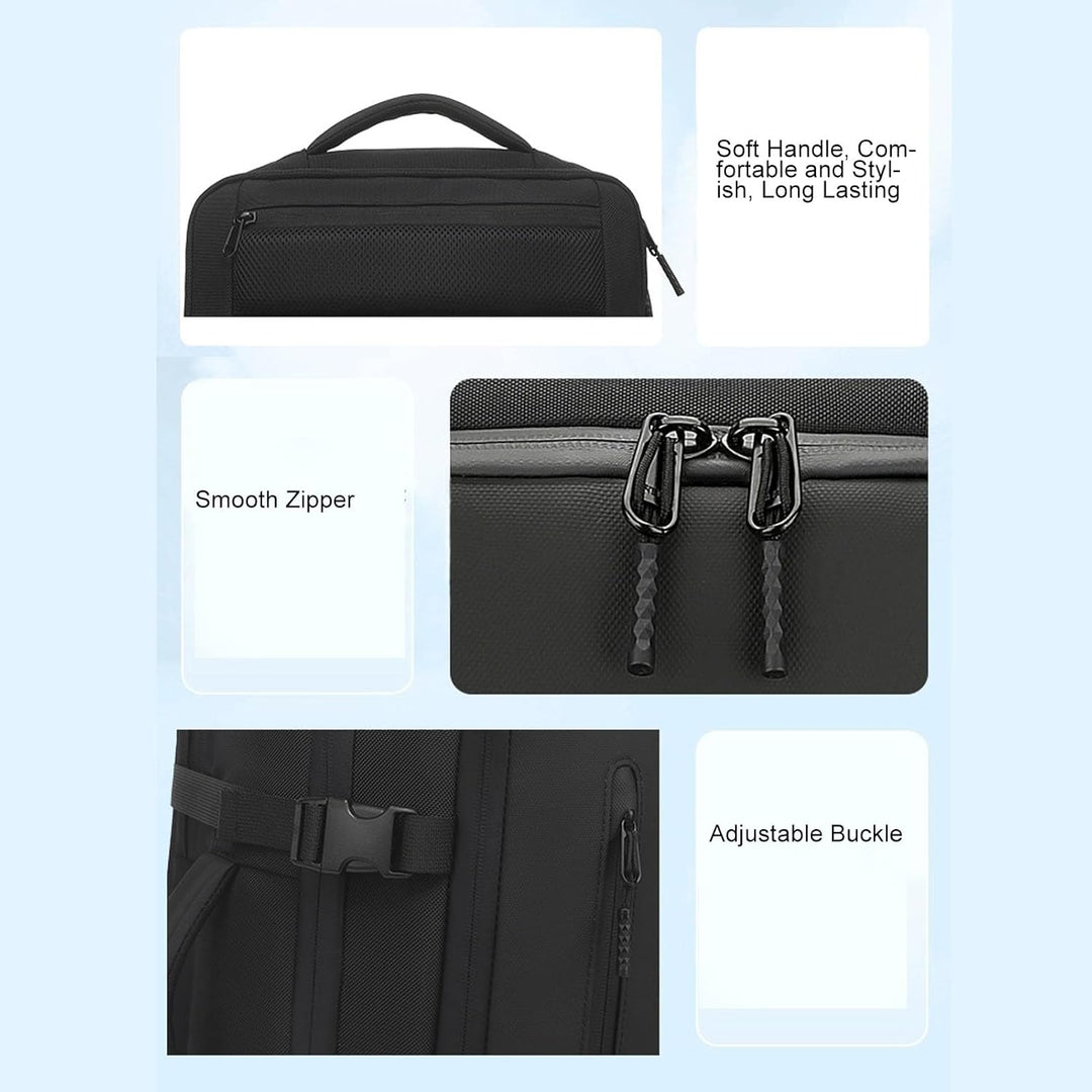 Plecak Dravion 56-75L unisex. Idealny bagaż podręczny na wycieczki. Kompresja próżniowa, organizer, pakowny.