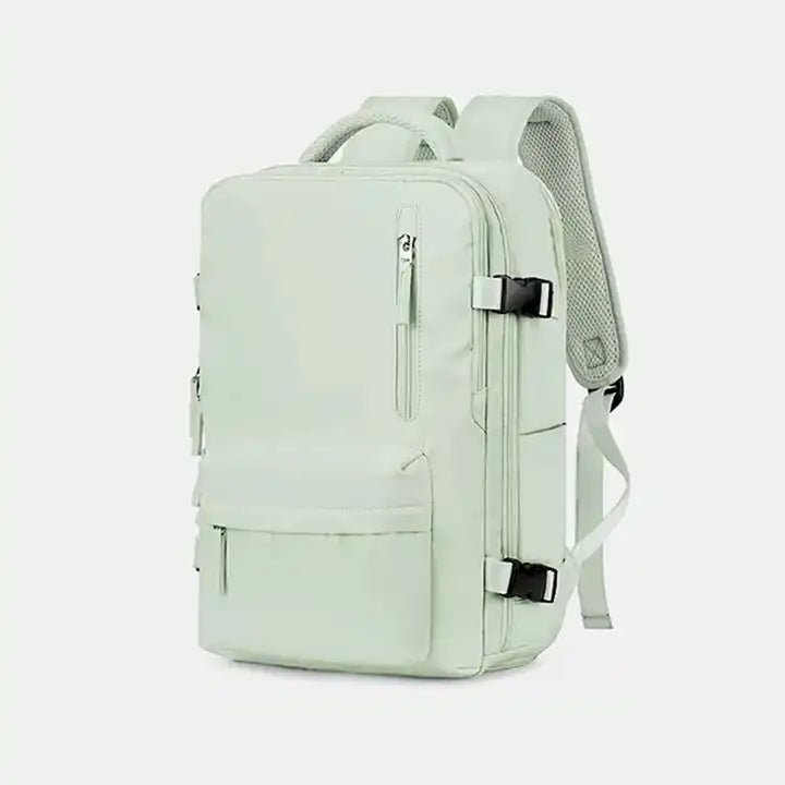 Solidny uchwyt plecaka turystycznego TrailSafe Pro, dla komfortowego przenoszenia.
