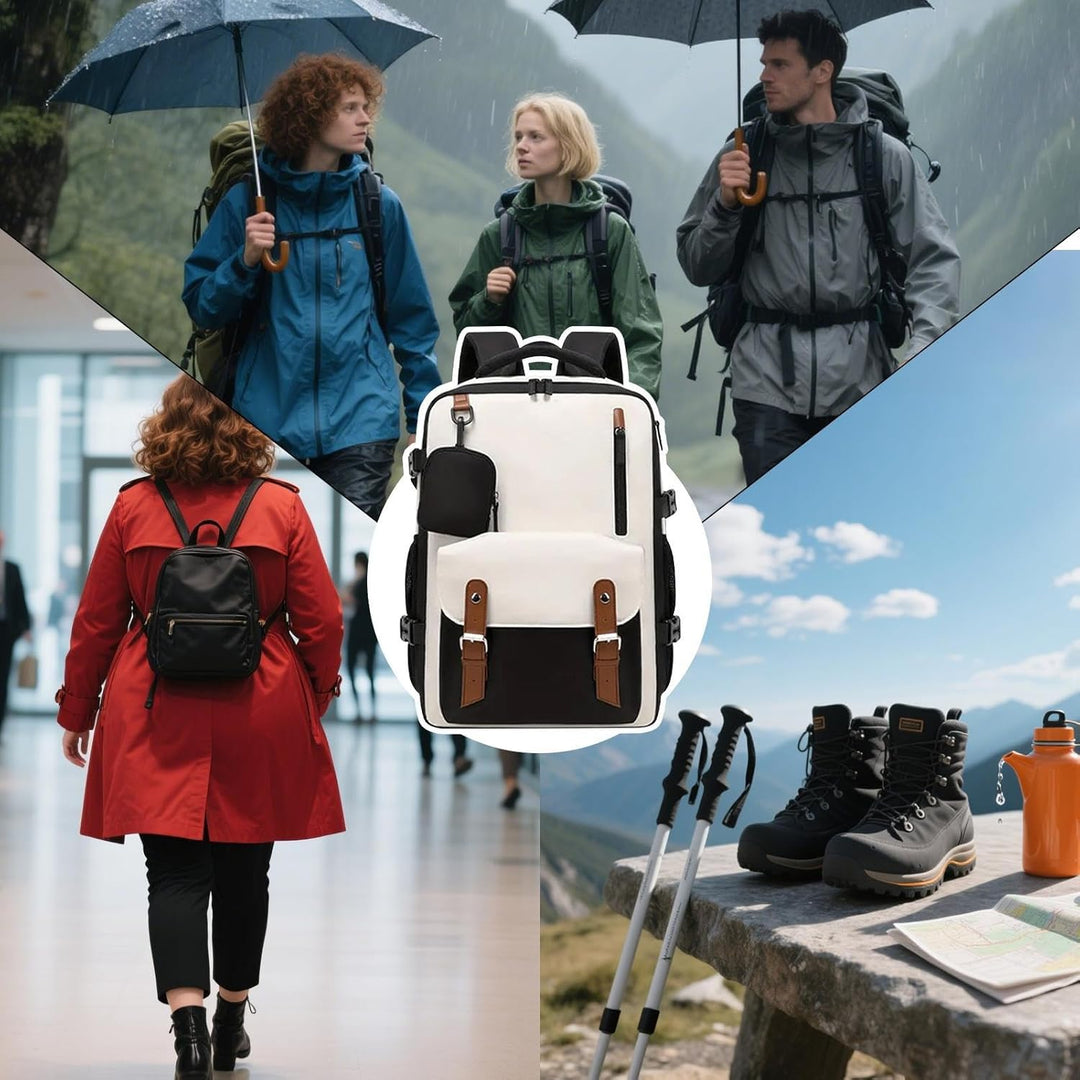 Komfortowy plecak podróżny unisex Elorio na plecach, idealny na wędrówki i bagaż podręczny.