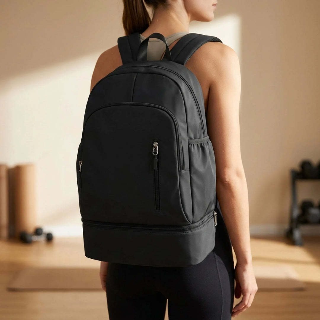 Plecak sportowy unisex z komorą na buty. Wytrzymała torba na siłownię, trening i podróże.