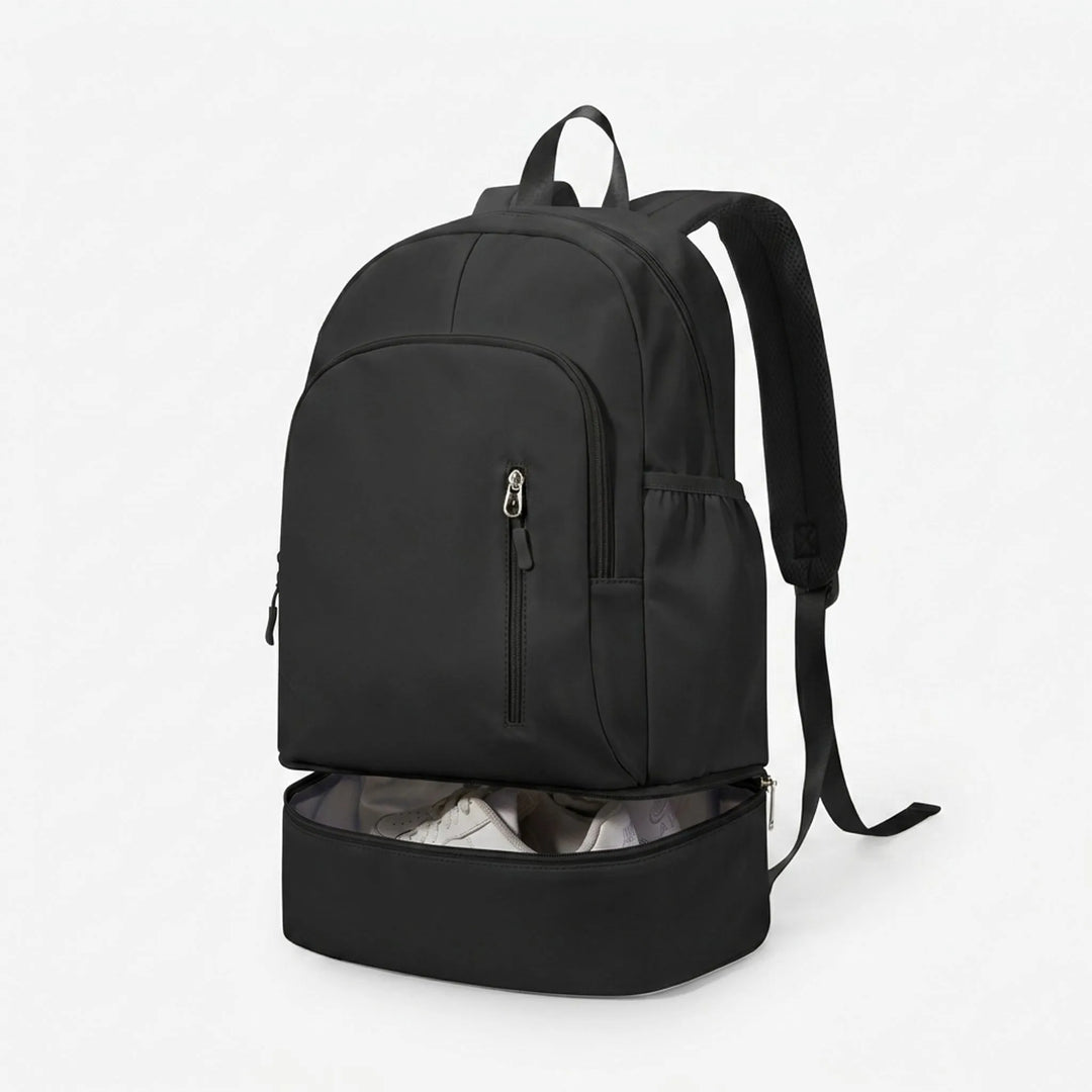 Wielofunkcyjny plecak nylonowy unisex z osobną komorą na buty i organizerem. Idealny na sport.