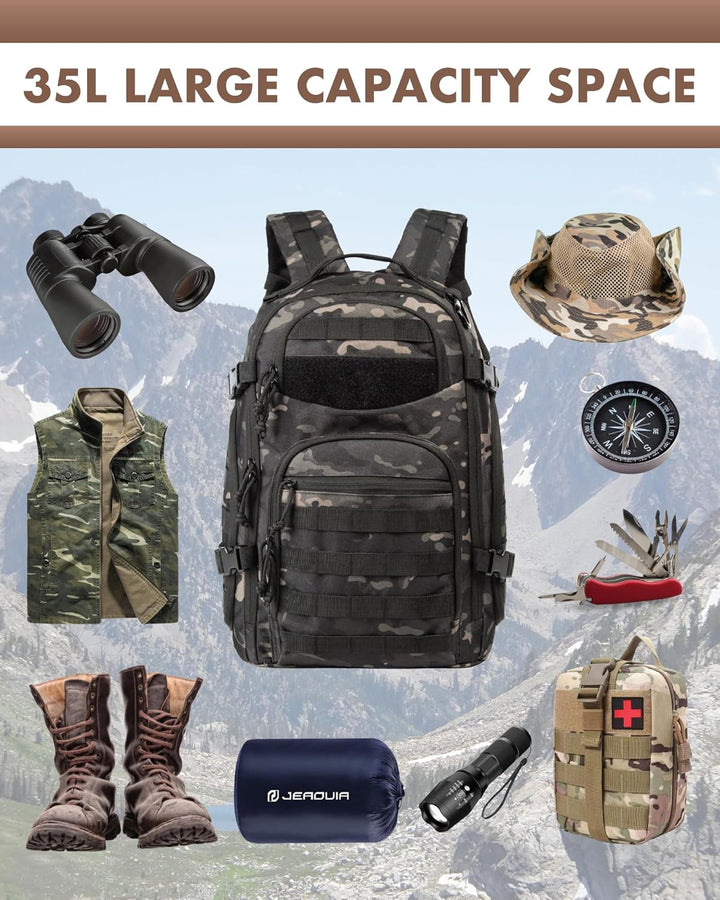 Praktyczny plecak outdoor 35L z miejscem na laptopa. Gotowy na każdą misję.