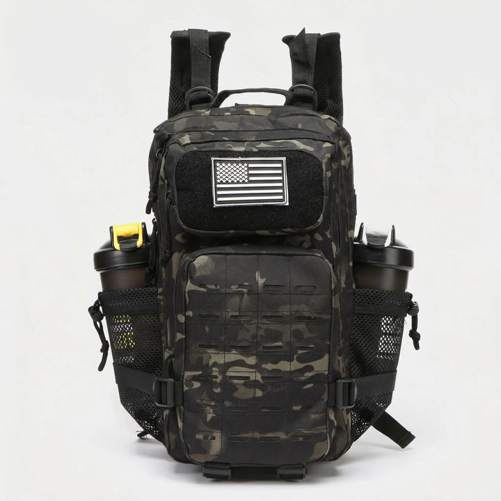 Odporny plecak taktyczny 25L/50L z MOLLE, wykonany z solidnego materiału, do zadań specjalnych.