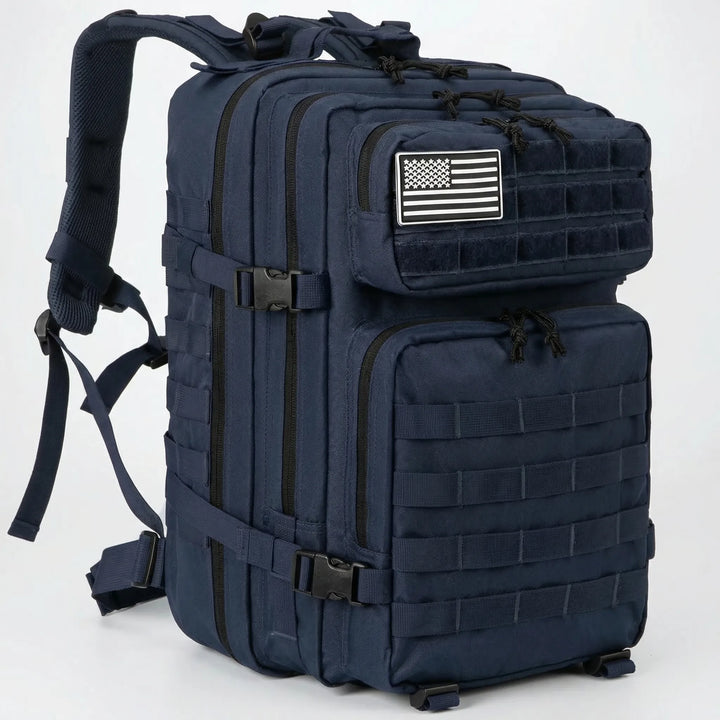 Unisex plecak taktyczny 45L MOLLE, wygodny do noszenia podczas długich wypraw.