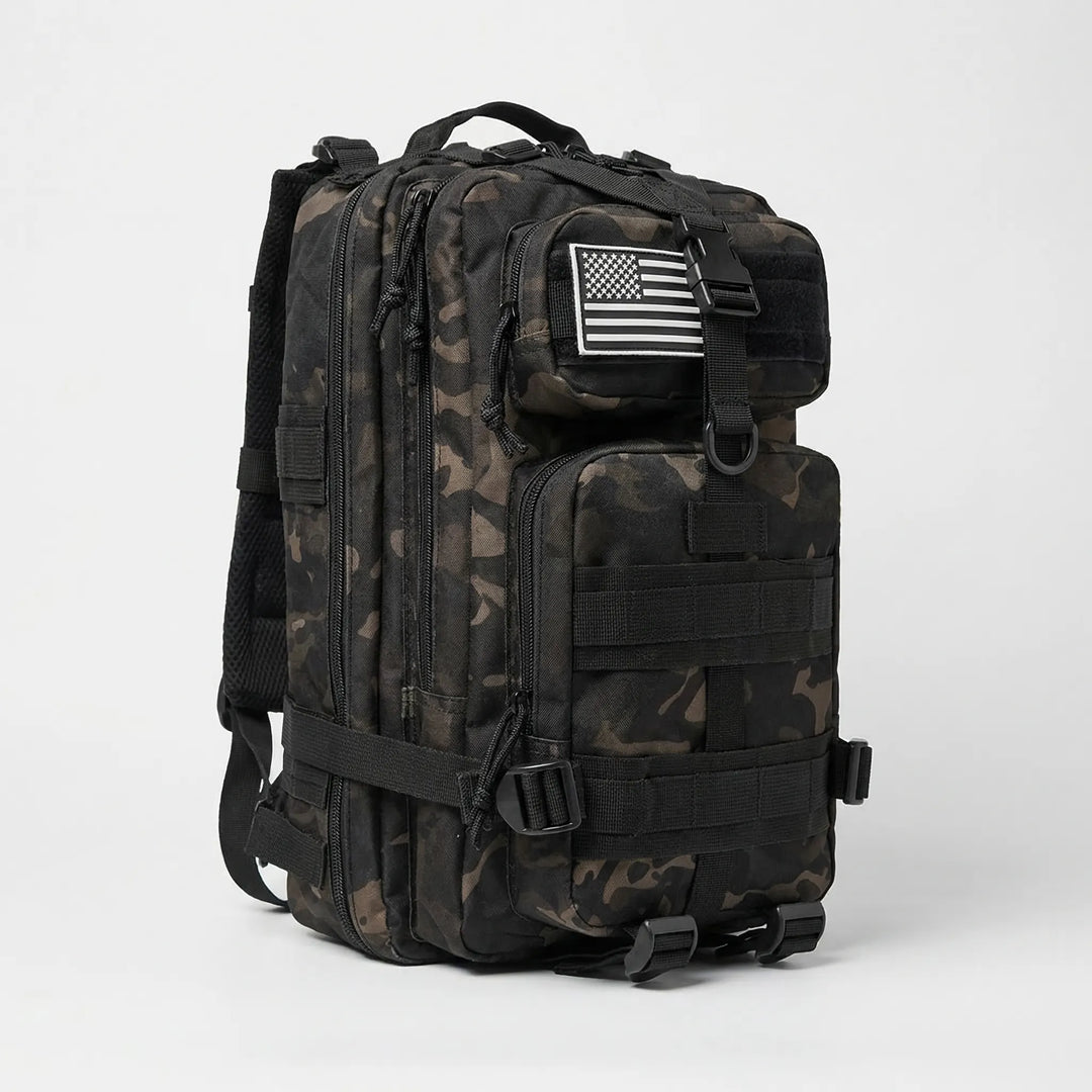 Lekki plecak taktyczny 25L turystyczny z systemem MOLLE, na krótkie wędrówki i miejski outdoor.